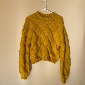 Lovers + Friends quilted sweater size XS